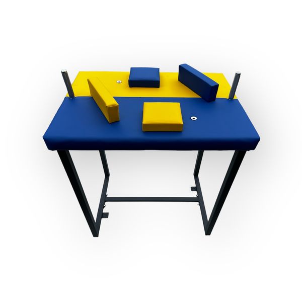 Стол для армрестлинга Троян (желто-синий) 285 фото