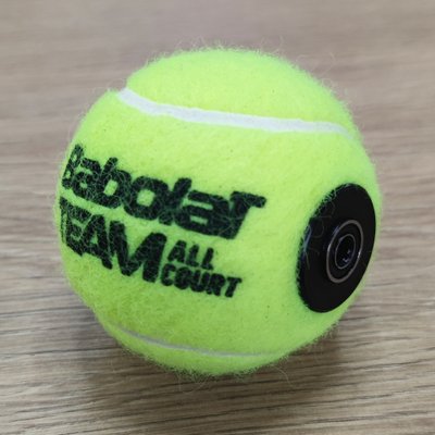 Теннисный мяч с втулкой для теннисных тренажеров TEN02 фото
