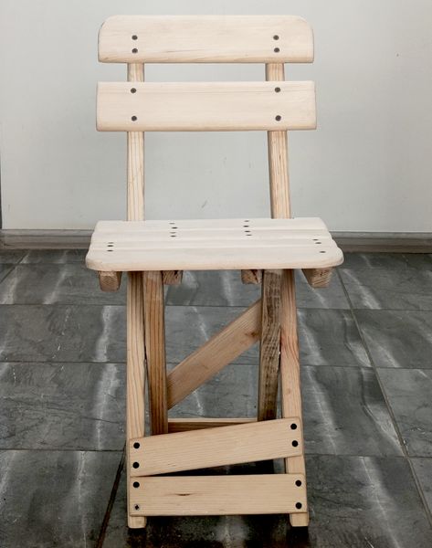 Раскладной стульчик со спинкой (тип 2) МБ11-3 фото