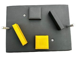 Cтол для армреслинга Троян (черный+желтые подушки) 461 фото