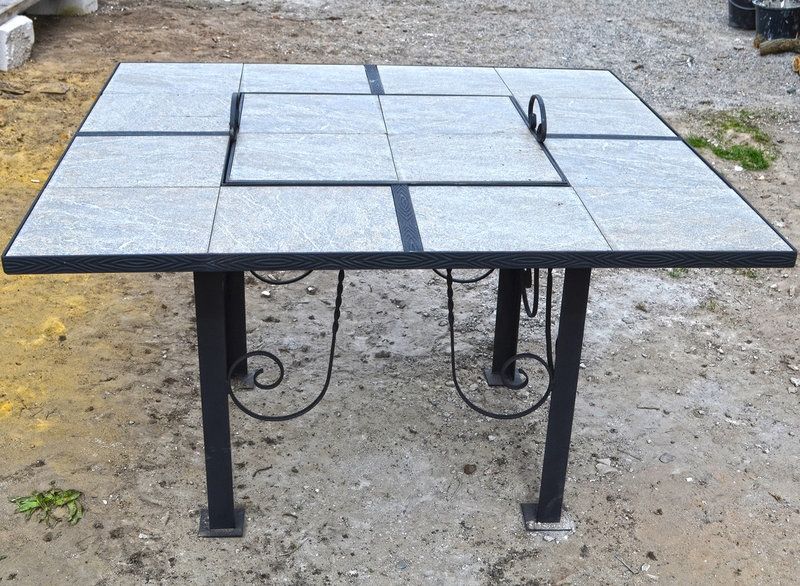Вогнищевий стіл-мангал Троян КМ11 фото